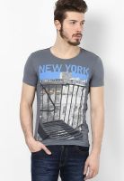 s.Oliver Grey Round Neck T-Shirt