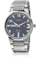 Adine Ad2217 Silver/Blue Analog Watch