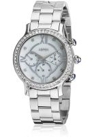 Aspen Ap1626 Silver/White Chronograph Watch