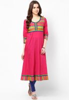 Aum Pink Printed Kurtis