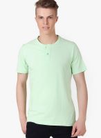 Aventura Outfitters Green Solid Henley T-Shirts