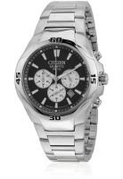 CITIZEN An8020-51H Silver/Black Chronograph Watch