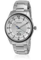 CITIZEN Eco-Drive Aw1274-63A Silver/White Analog Watch