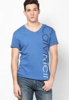 Calvin Klein Jeans Light Grey V Neck T-Shirt