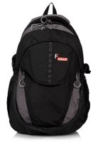 F GEAR 15 Inches Rio Black Grey Laptop Backpack
