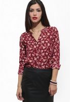 Faballey Red Printed Shirt