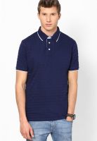 Fame Forever By Lifestyle Navy Blue Polo T Shirt