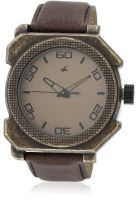 Fastrack 3102Kl01 Brown/Golden Analog Watch