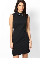 Femella Black Colored Solid Bodycon Dress