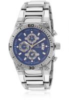 Florence F8058Bl Silver/Blue Chronograph Watch