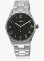 Fossil Fossil Mens Dress Silver/Black Analog Watch