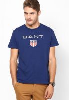 Gant Blue Round Neck T-Shirt(Regular Fit)