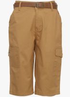 Gini & Jony Khaki Bermudas With Belt