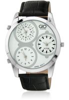 Gio Collection G0014-02 Black/White Chronograph Watch