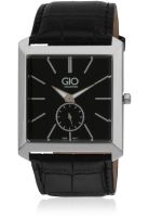 Gio Collection G0015-01 Black Analog Watch