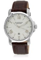 Giordano P121-02 Brown/White Analog Watch