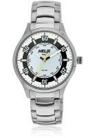 Helix 03Hg03 Silver/White Analog Watch