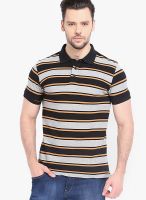 Highlander Grey Striped Polo TShirts