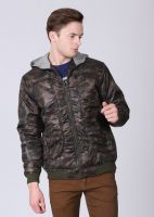 John Players Full Sleeve Printed Men's Quilted Jacket