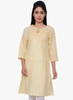 Juniper Yellow Solid Kurta