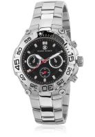 Klaus Kobec Kk-20001-01 Silver/Black Chronograph Watch