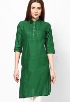 Kurti'S Green Solid Kurtis