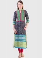 Libas Black Printed Kurta