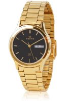 Maxima 01382Cmgy Gold/Black Analog Watch