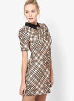 Miss Selfridge Pink Colored Checked Shift Dress