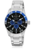 Nautica Nta15654G Silver/Black Analog Watch