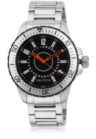 Nautica Nta17634G Silver/Black Analog Watch