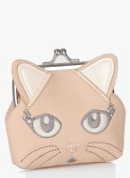 New Look Kitty Cat Clip Frame Stone Clutch