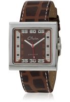 Olvin Quartz 1522 Sl02 Brown/Brown Analog Watch