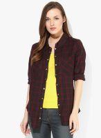 Only Purple Long Sleeves Casual Shirt