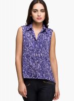 Oxolloxo Purple Floral Shirt
