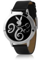 Playboy Pbh0369Bk-P3804 Black Analog Watch