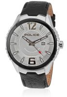 Police 13592Jstb/04 Black/White Analog Watch