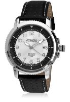 Q&Q ATTRACTIVE STYLISH SPORT DA20J314Y Black/Silver Analog Watch