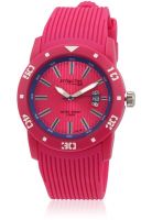 Q&Q Db02J006Y Fushia/Red Analog Watch