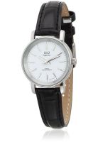 Q&Q P327J301Y Black/White Analog Watch