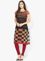 Rangmanch By Pantaloons Brown Printed Kurta