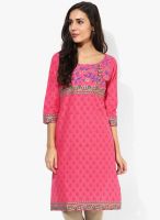 Riya Pink Printed Kurti