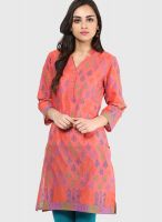 Riya Pink Printed Kurtis