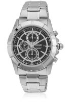 Seiko Snde65P1 Silver/Black Chronograph Watch