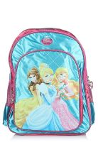 Simba 18 Inches Princess Cross Diamond Sky Blue School Bag