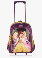 Simba 18 Inches Princess Golden Princess Purple Trolley Bag