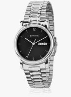 Sonata Grnda Nc1013Sm04-Sp501 Silver/Black Analog Watch