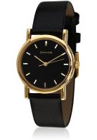 Sonata ND7987YL03J Black/Black Analog Watch