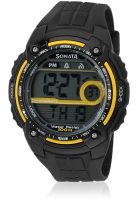 Sonata Sfdig Ne7990Pp02J Black Digital Watch