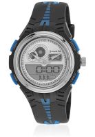 Sonata Super Fiber Ne7981Pp04J-Db386 Black/Silver Analog & Digital Watch